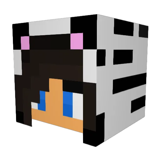 autty366 Minecraft avatar head, 3D render