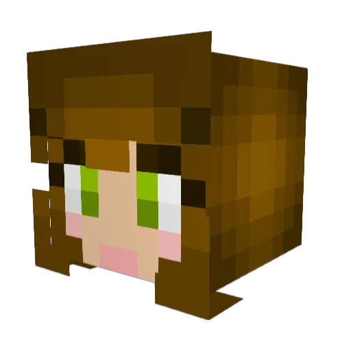 autumn1215 Minecraft avatar head, 3D render