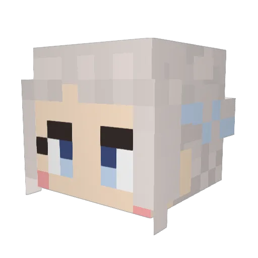 autumnJB Minecraft avatar head, 3D render