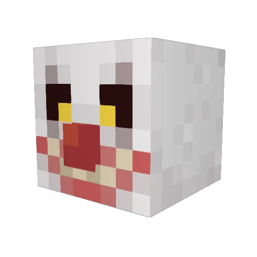 autumn_Leafff Minecraft avatar head, 3D render