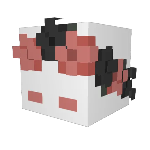 autumnable Minecraft avatar head, 3D render