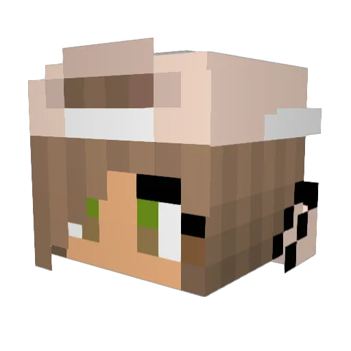 autumnah4 Minecraft avatar head, 3D render