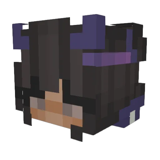 autuvmn Minecraft avatar head, 3D render