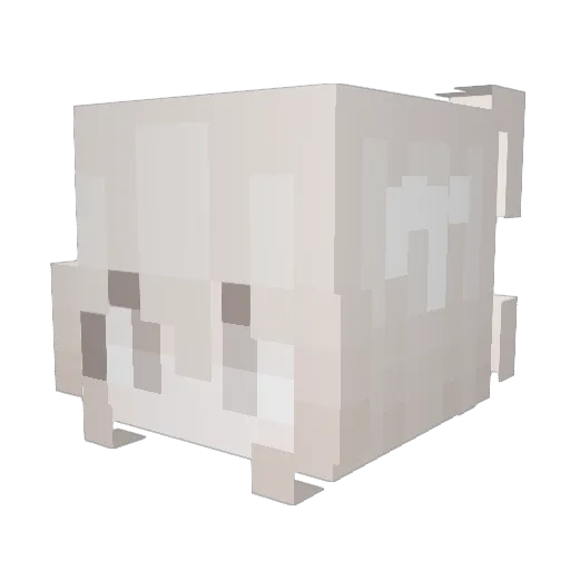 auwll Minecraft avatar head, 3D render