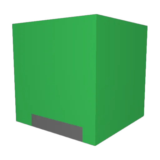 auxiPerry Minecraft avatar head, 3D render