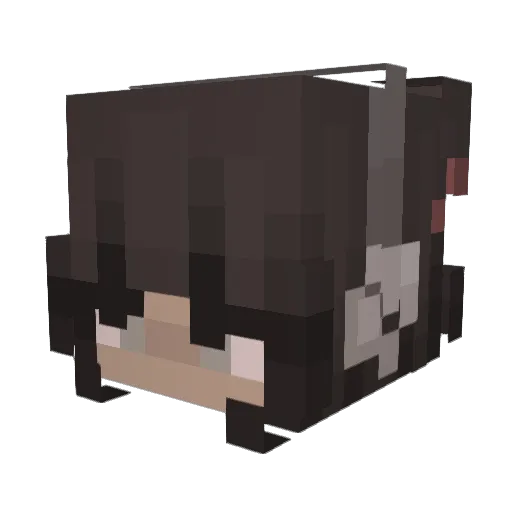 auxrayy Minecraft avatar head, 3D render