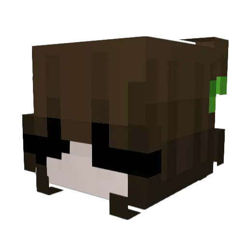 av4s Minecraft avatar head, 3D render