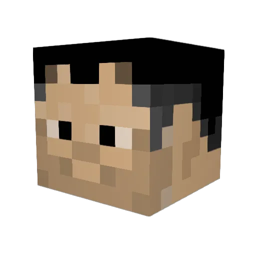 av8rTJH Minecraft avatar head, 3D render
