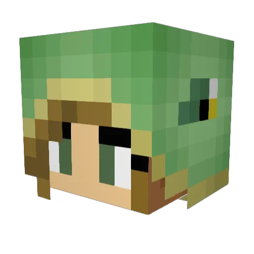 ava8408 Minecraft avatar head, 3D render