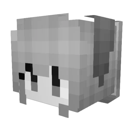 avaT_T Minecraft avatar head, 3D render