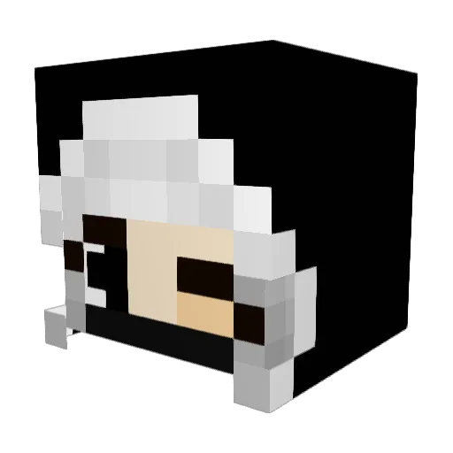 ava_jean Minecraft avatar head, 3D render