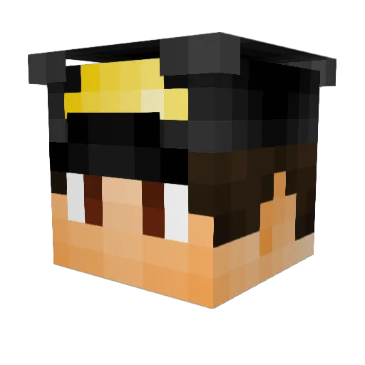 avacore1 Minecraft avatar head, 3D render