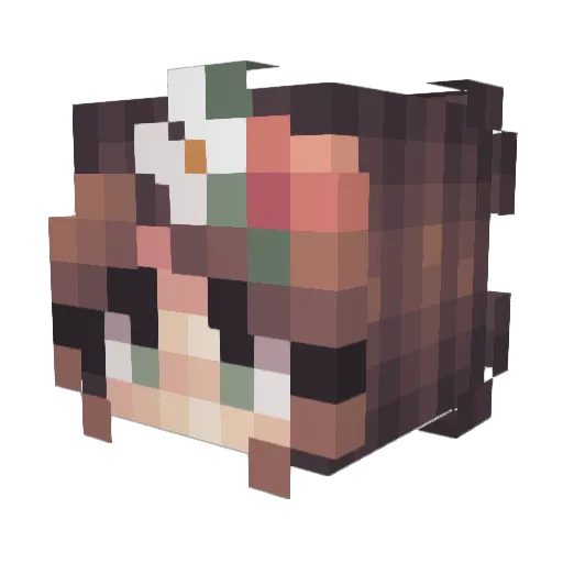 avahellz Minecraft avatar head, 3D render