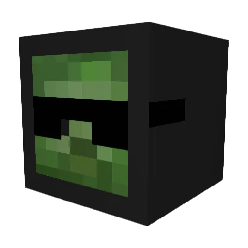 available40 Minecraft avatar head, 3D render