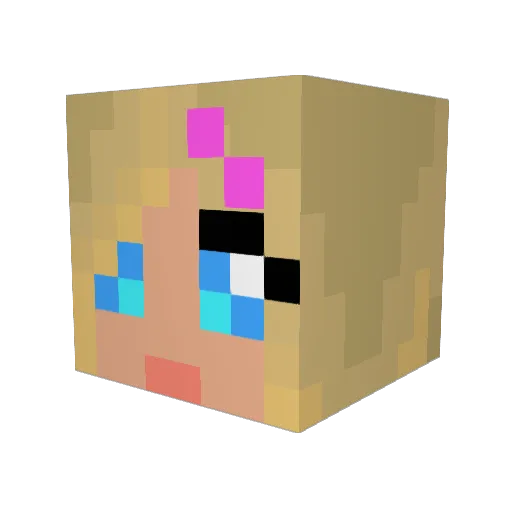 avajean05 Minecraft avatar head, 3D render