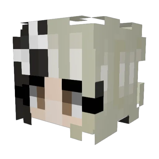 avalinii Minecraft avatar head, 3D render