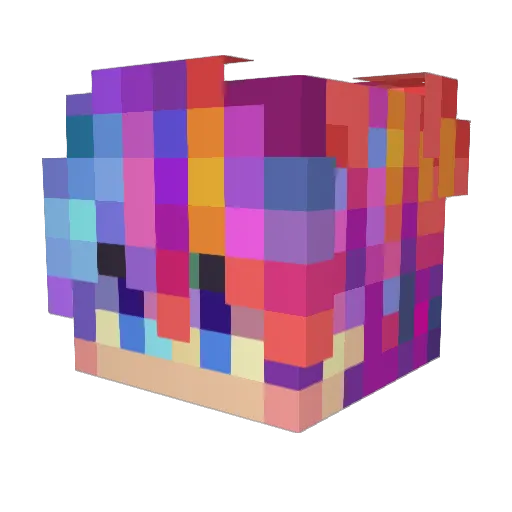 avalonarchangel Minecraft avatar head, 3D render