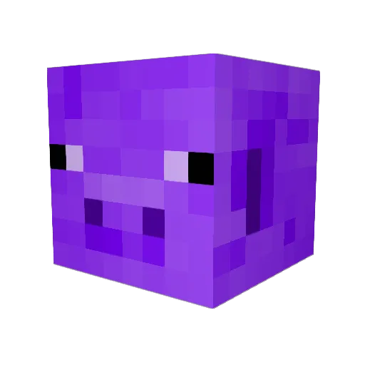 avalqn Minecraft avatar head, 3D render