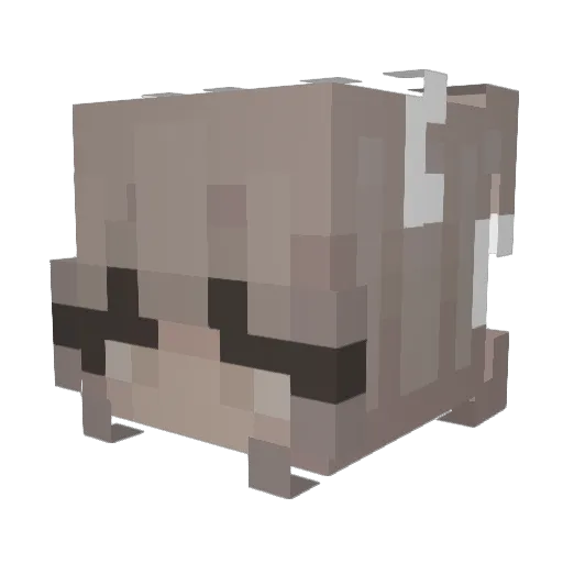 avantlove Minecraft avatar head, 3D render