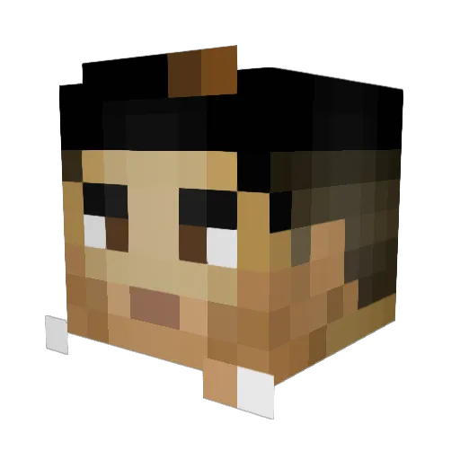 avarosiu Minecraft avatar head, 3D render