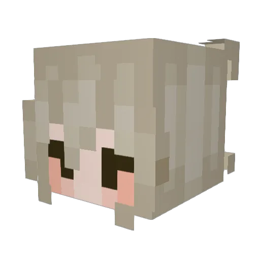 avarrn Minecraft avatar head, 3D render