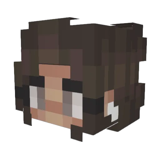 avasmava Minecraft avatar head, 3D render