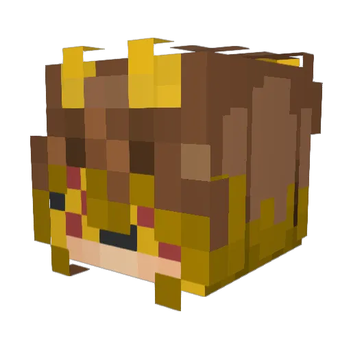 avast_114 Minecraft avatar head, 3D render