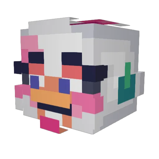 avatofi Minecraft avatar head, 3D render