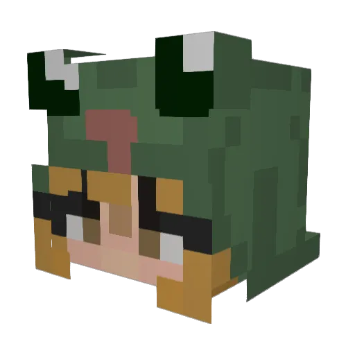 avaunavailable Minecraft avatar head, 3D render