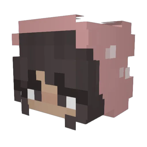 avbf Minecraft avatar head, 3D render