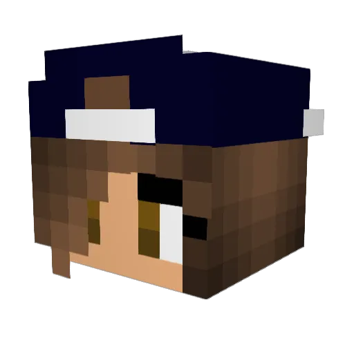 avbjerke Minecraft avatar head, 3D render