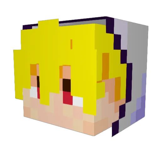 avbusiniao Minecraft avatar head, 3D render
