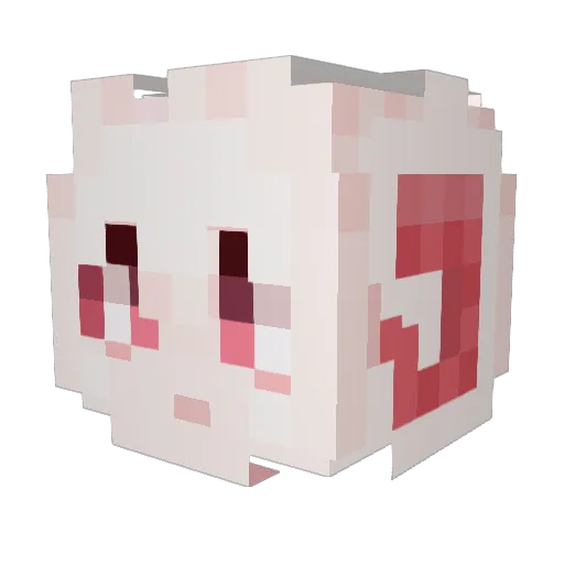 avc333 Minecraft avatar head, 3D render