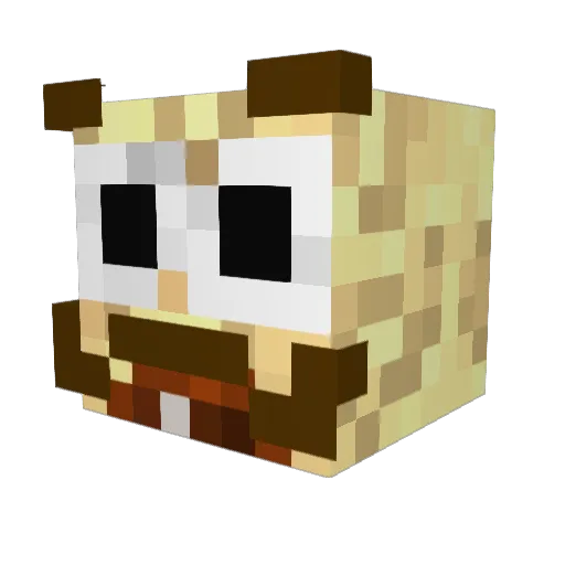 ave1119 Minecraft avatar head, 3D render