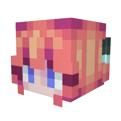 ave121313 Minecraft avatar head, 3D render