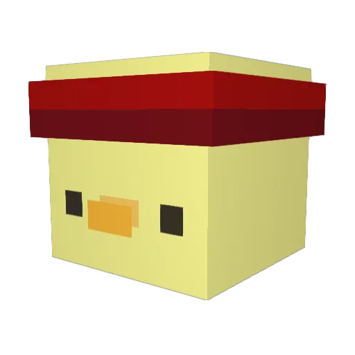 avedsodah Minecraft avatar head, 3D render