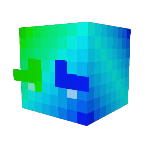 avee25 Minecraft avatar head, 3D render