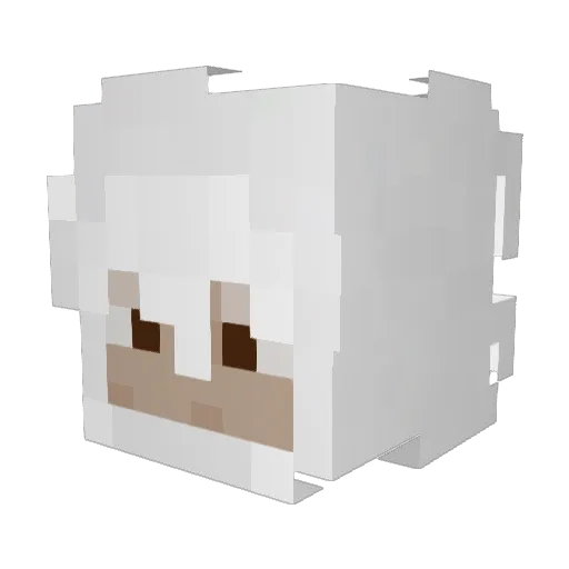 aveelyy Minecraft avatar head, 3D render