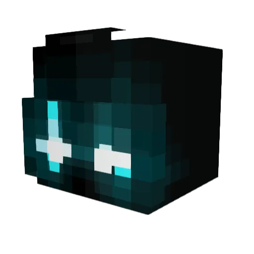 avellllll Minecraft avatar head, 3D render