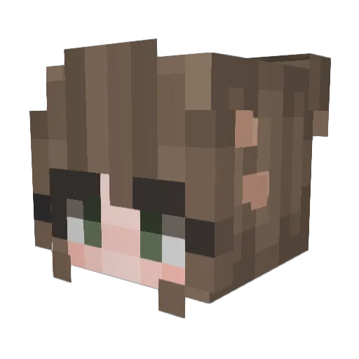 avelo Minecraft avatar head, 3D render