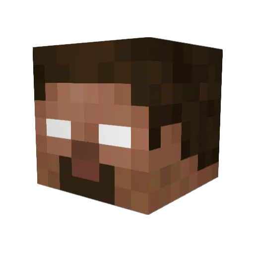 avematata Minecraft avatar head, 3D render