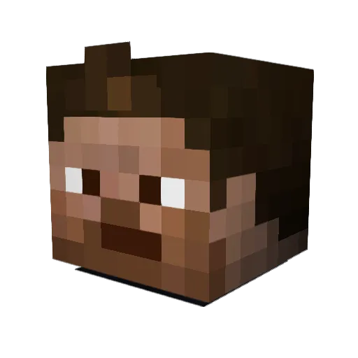 avengeddd Minecraft avatar head, 3D render