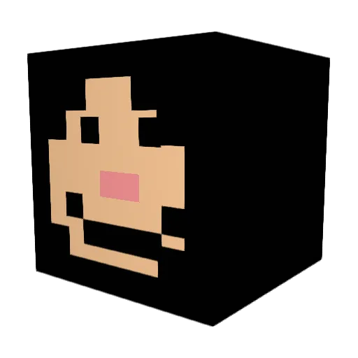 avengerino Minecraft avatar head, 3D render