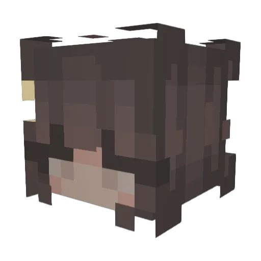 averagefaces Minecraft avatar head, 3D render