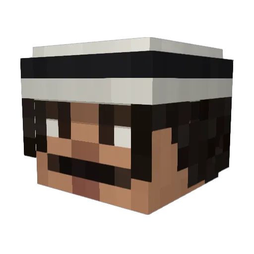 averagekanye Minecraft avatar head, 3D render