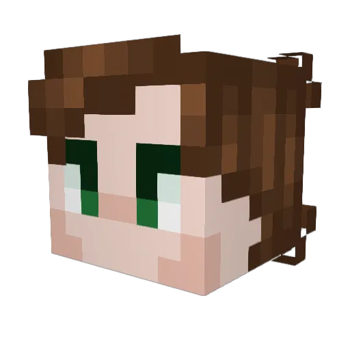 averbakh Minecraft avatar head, 3D render