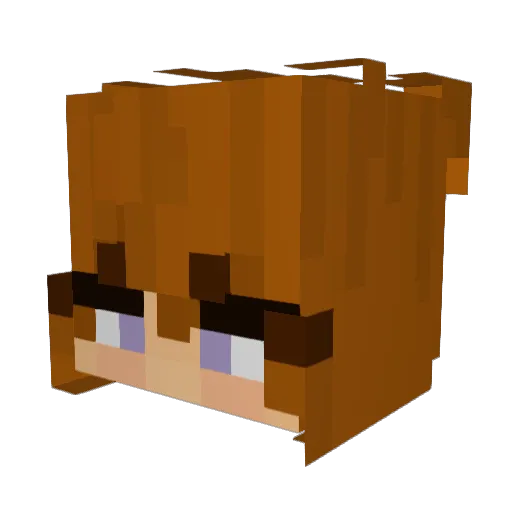 averieyy Minecraft avatar head, 3D render
