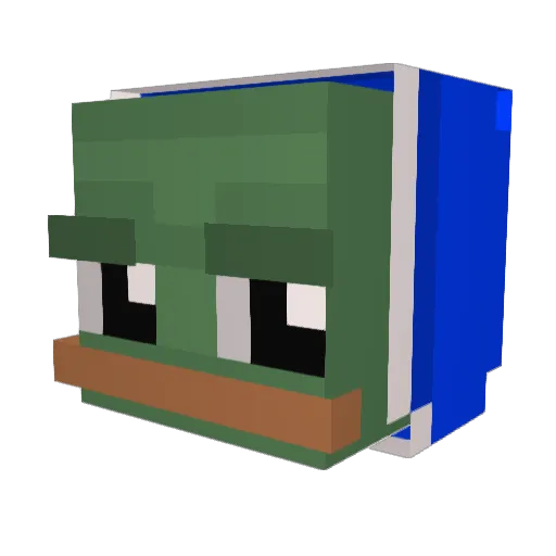 averoox Minecraft avatar head, 3D render