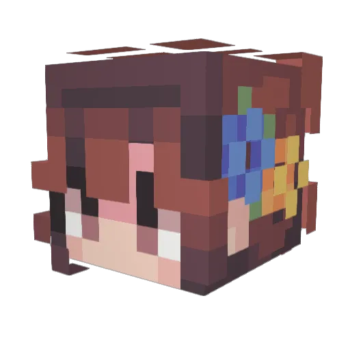 averyeetus Minecraft avatar head, 3D render