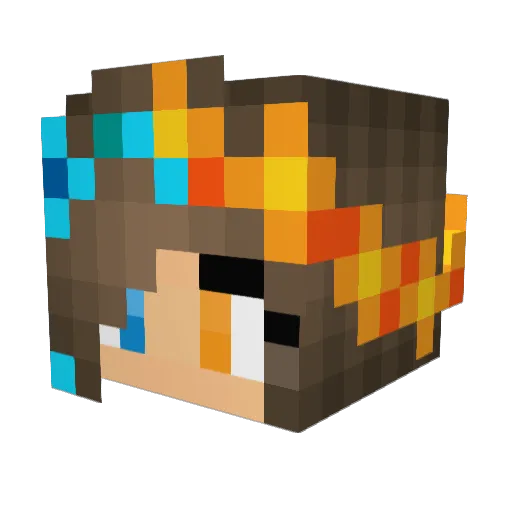 averyelizabeth8 Minecraft avatar head, 3D render